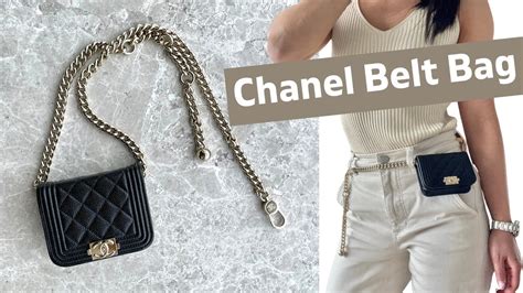 chanel denim belt bag|chanel belt bag women's.